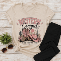 Western Cowgirl V-NECK