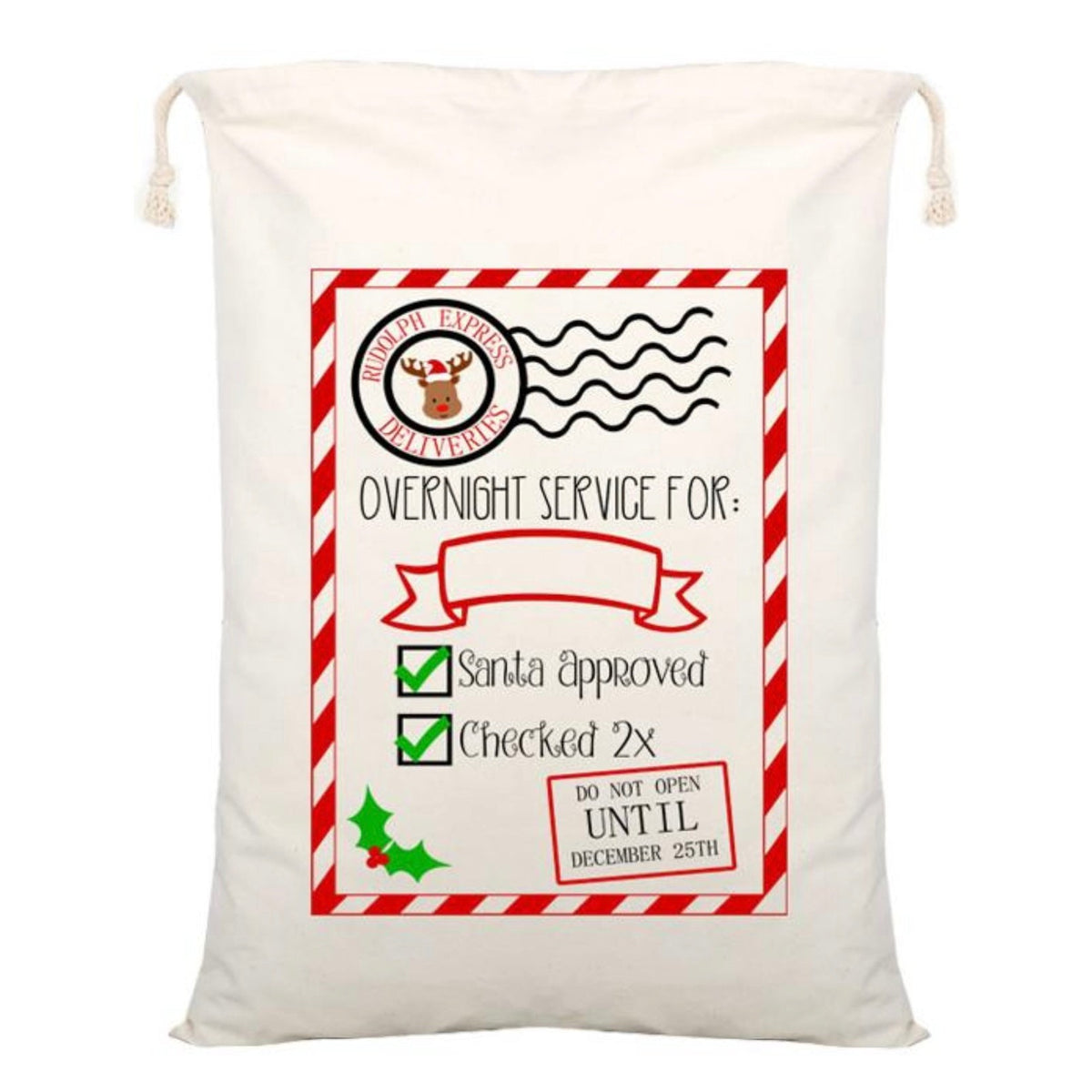 🎅Ready to Ship | Rudolph Express -  2024 Santa Sack Collection