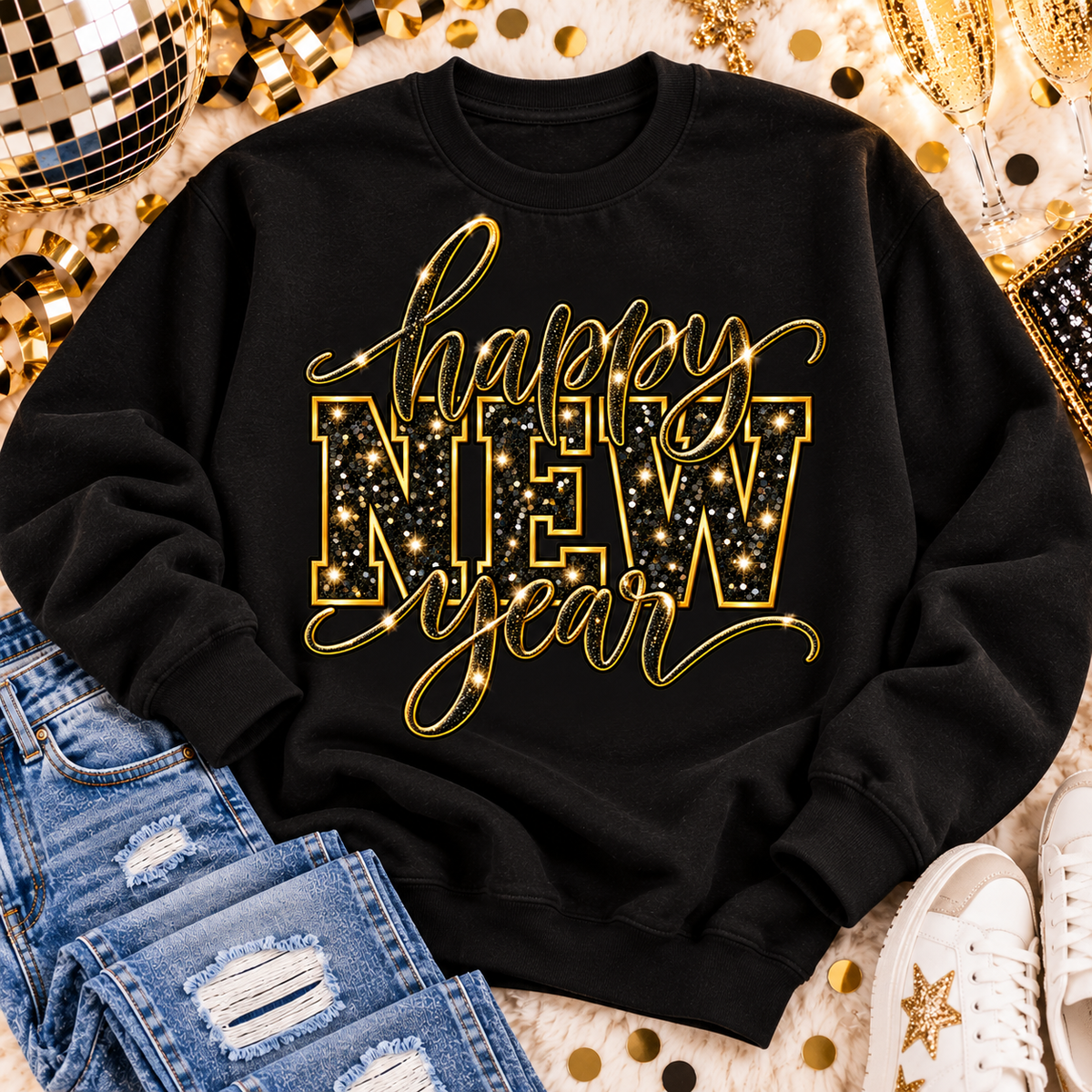 Happy New Year Graphic Apparel
