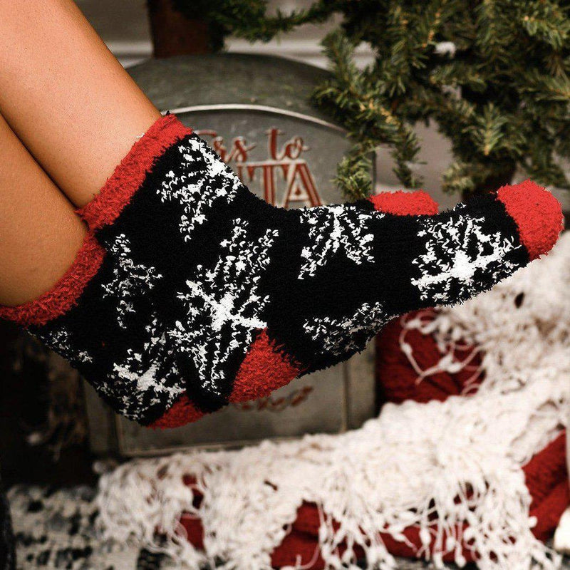 Ready to Ship | The Kira - Holiday Fuzzy Socks