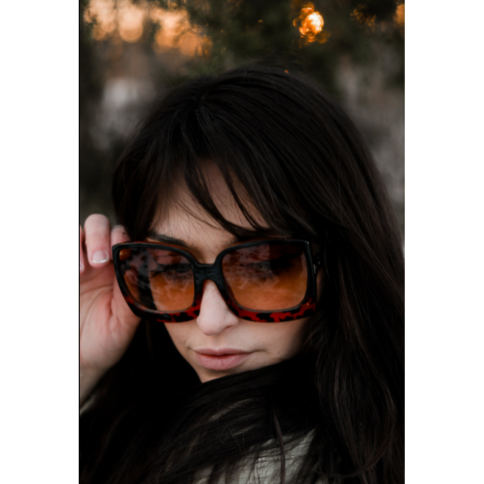 Ready to Ship | Tortoise Megan Oversized Gradient Sunglasses