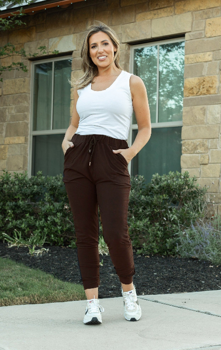 Pre Order | The Brianna Brown Joggers  - Luxe Leggings by Julia Rose® - 2 PACK