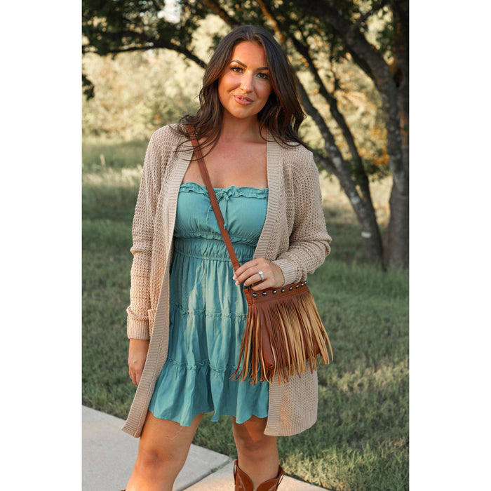 Boho fringe crossbody bag boutique fashion accessory