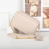 SAMPLE| Handmade Woven Double Zipper Handbag