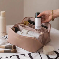 SAMPLE | PU Leather waterproof Toiletry Cosmetic Bag